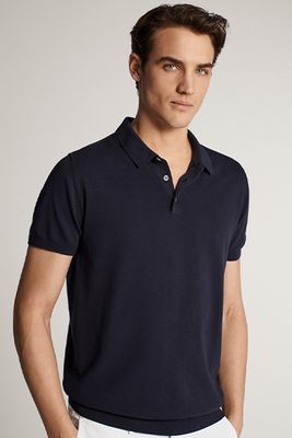 Short Sleeve Cotton Polo Sweater from Massimo Dutti