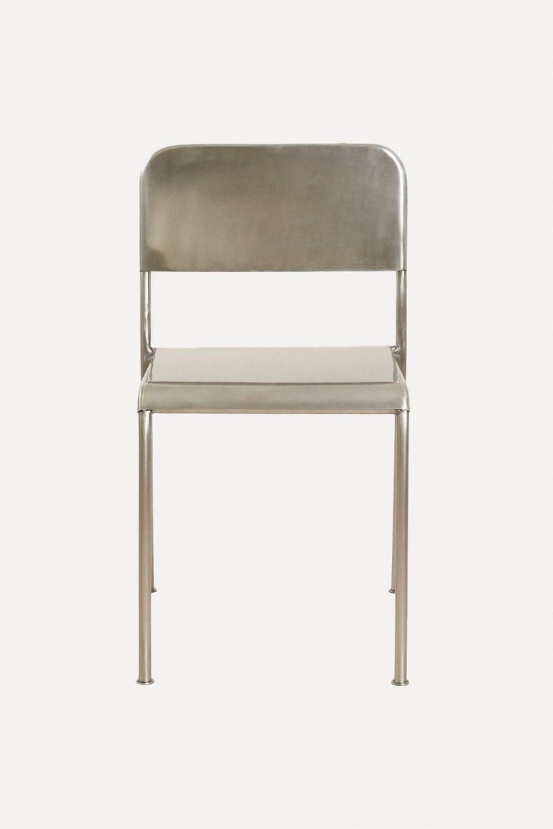 Textured Steel Chair from Zara