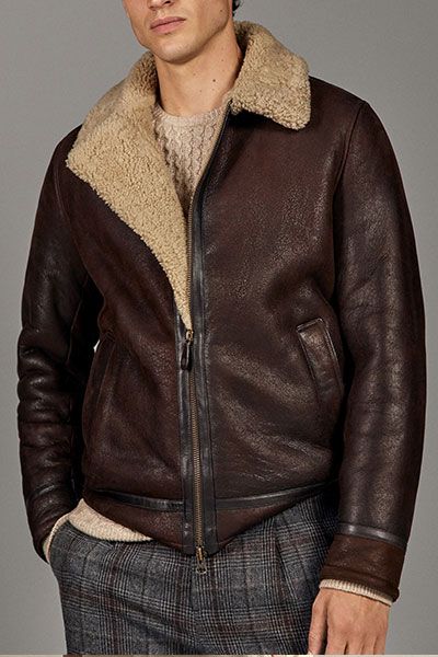 Leather Aviator Jacket