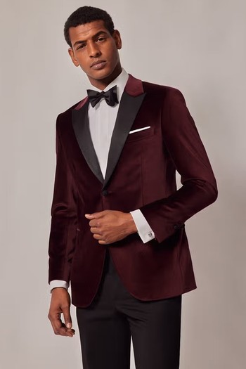 Velvet Slim Fit Jacket