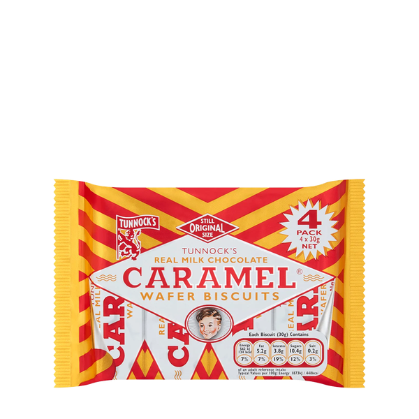Milk Chocolate Caramel Wafer Biscuits Multipack from Tunnock's