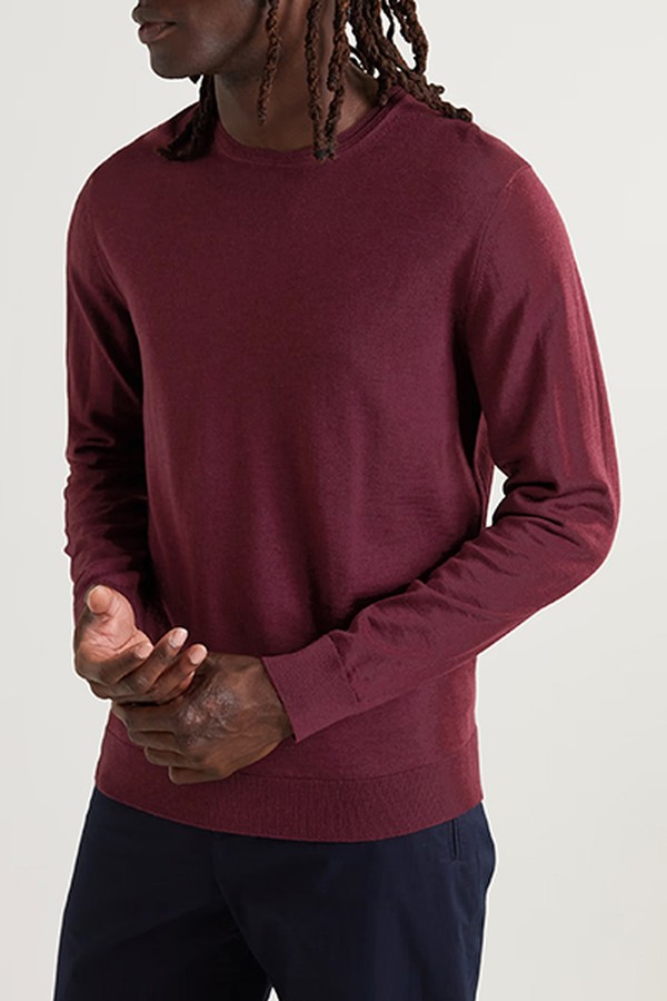 Slim-Fit Merino Wool Sweater from Mr P