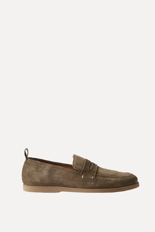 Leo Suede Penny Loafers from MR P. 