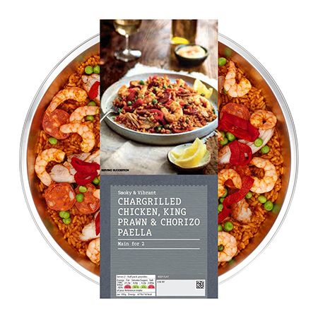 Gastropub King Prawn, Chicken & Chorizo Paella Main for Two from Marks & Spencer