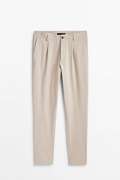 Darted Wide Fit Chinos