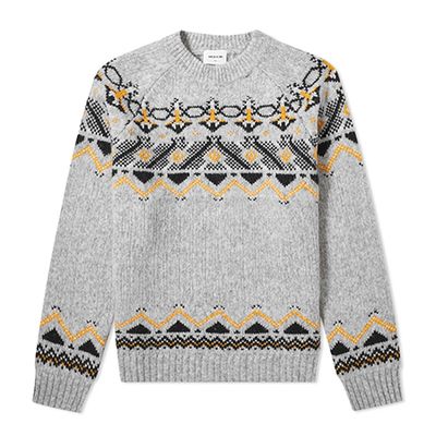 Gunther Fair Isle Crew Knit from Wood Wood