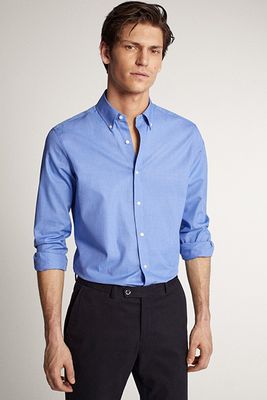 Slim Fit Textured Shirt from Massimo Dutti
