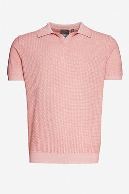 Malcolm Cotton-Knit Polo Shirt from Oscar Jacobson