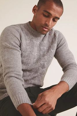 Super Soft Cable Crew Neck Jumper from M&S