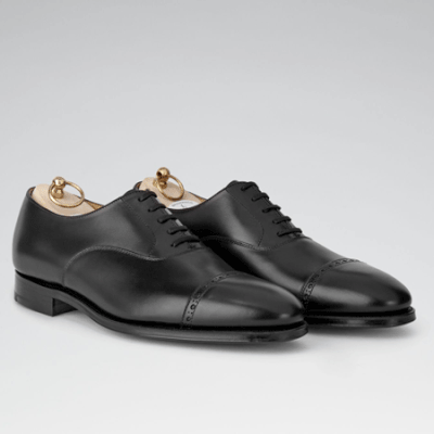 Punch Toe Cap Oxford Shoes from New & Lingwood
