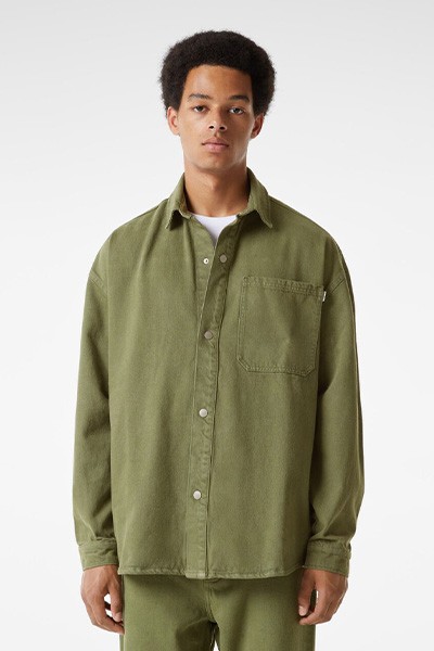 Coloured Denim Overshirt from Bershka