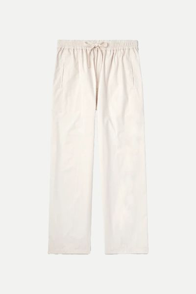 Straight-Leg Cotton-Poplin Drawstring Trousers from UMIT BENAN B+ 
