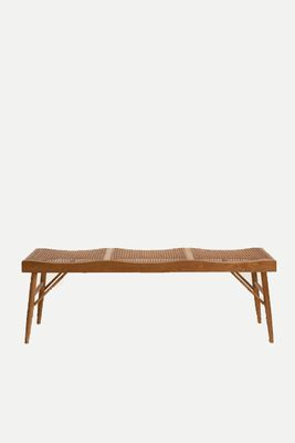 Wood And Ratten Bench  from Zara 