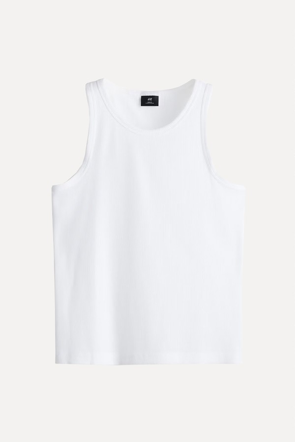 Slim Fit Ribbed Vest Top from H&M