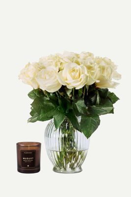 Ivory Avalanche Roses from FLOWERBX
