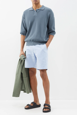 Harrop Buckled Linen-Blend Shorts from Orlebar Brown