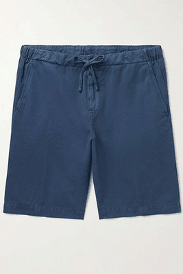 Straight-Leg Cotton And Linen-Blend Drawstring Bermuda Shorts from Loro Piana