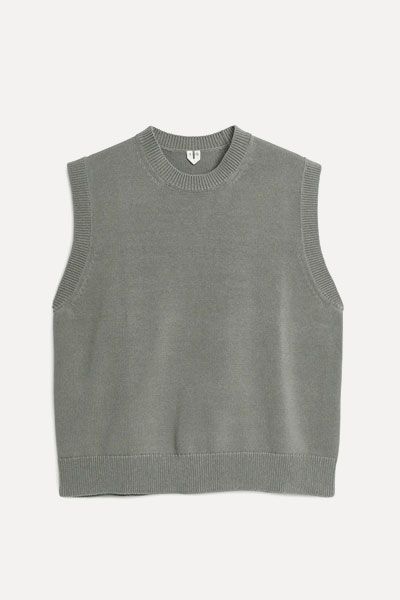 Crew-Neck Cotton Vest