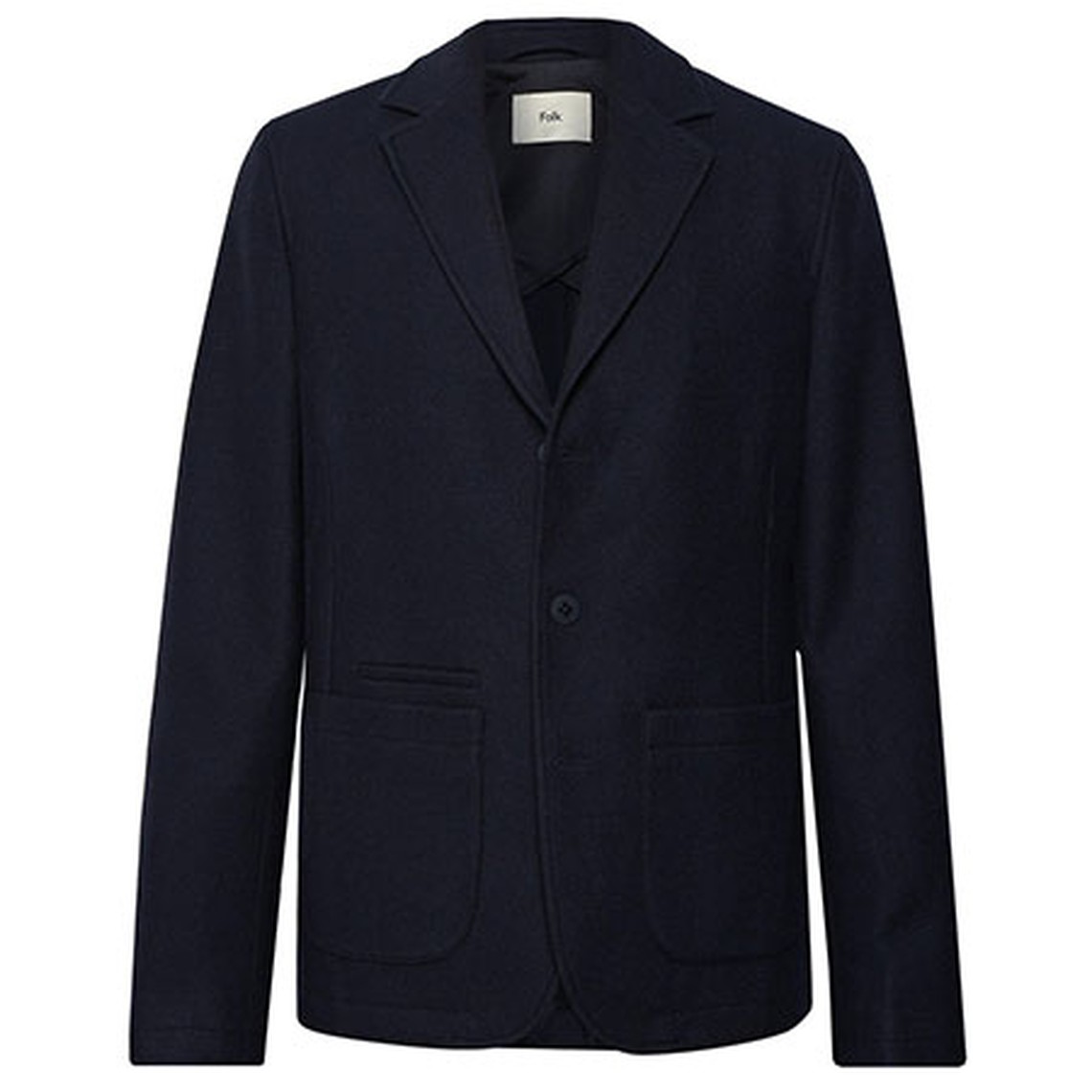 Midnight-Blue Unstructured Blazer from Folk