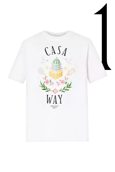Casa Way Graphic-Print Organic-Cotton T-Shirt from Casablanca