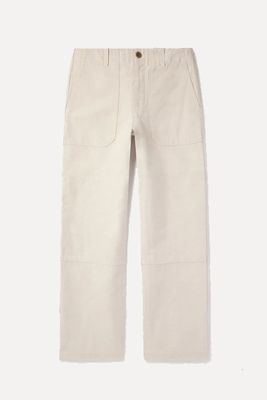 Straight-Leg Cotton & Linen-Blend Canvas Trousers from Mr P 