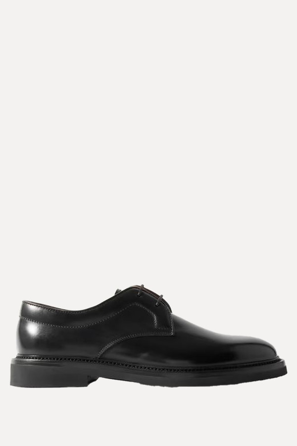 Apsley Glossed-Leather Derby Shoes from Dunhill