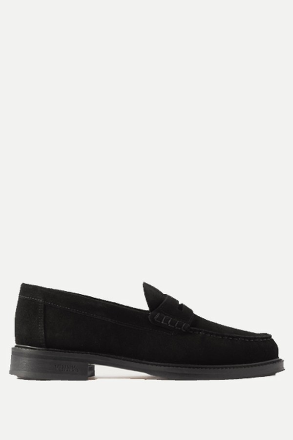 Yardee Suede Penny Loafers from Vinny's
