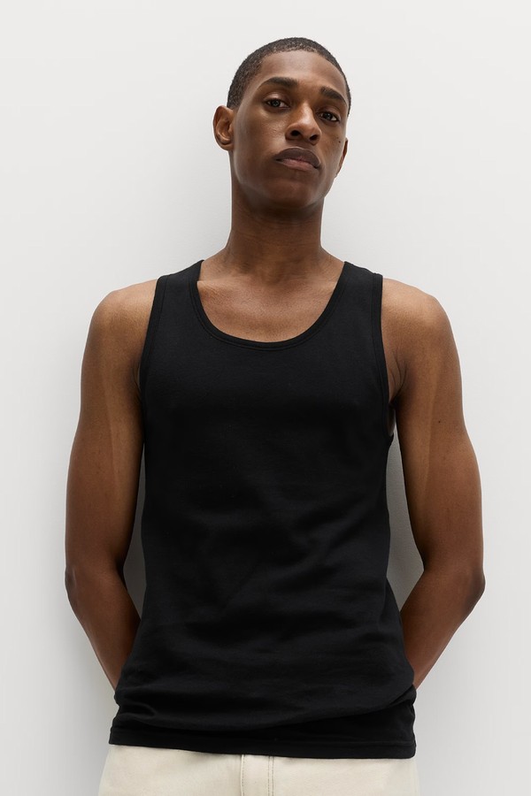 Pack  Of 3 Pure Cotton Sleeveless Vests from Marks & Spencer