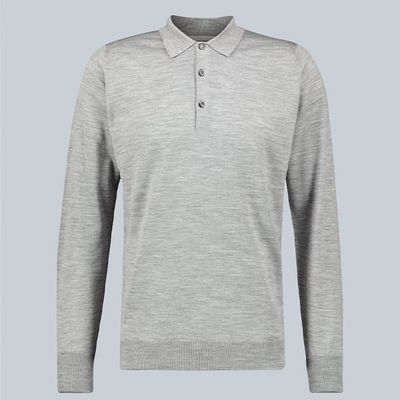 Cotswold Long Sleeved Polo Shirt from John Smedley