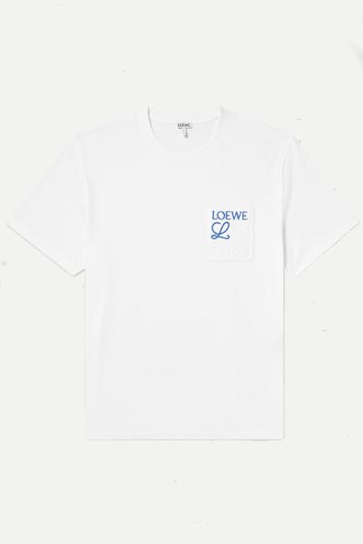 Logo-Embroidered Cotton-Jersey T-Shirt from Loewe