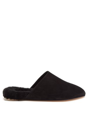 Suede And Shearling Slippers from Inabo
