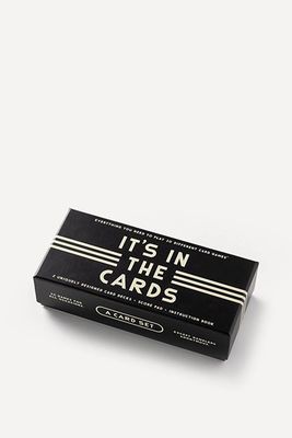 It’s in The Cards Playing Card Set from Brass Monkey