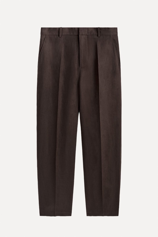 Relaxed Linen Tapered Trousers from COS