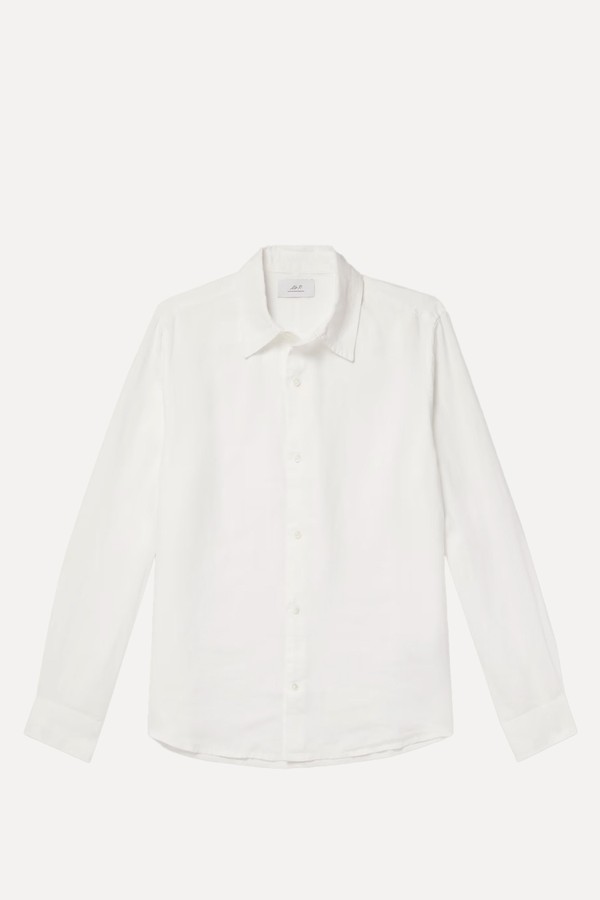 Garment-Dyed Linen Shirt