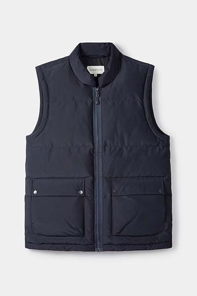 Waterproof Navy Padded Recycled Gilet from Sirplus