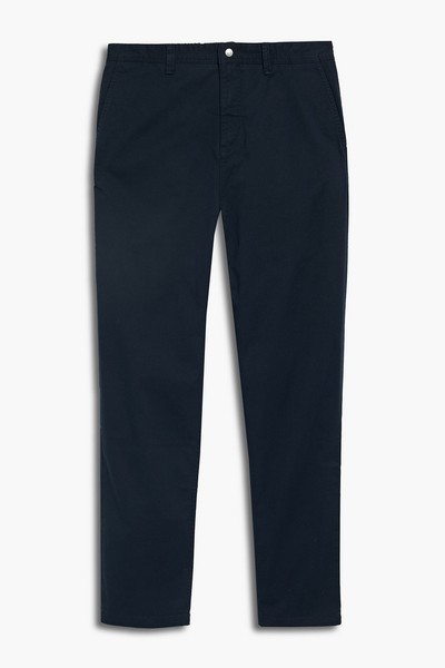 Straight-Leg Cotton-Blend Pants