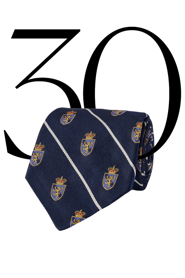 Club 9cm Embroidered Striped Silk-Twill Tie from Polo Ralph Lauren