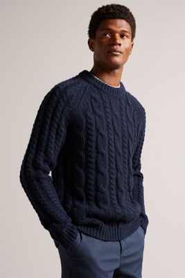 Wool Blend Cable Knit Jumper from Ted Baker