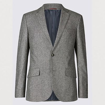 Textured Tailored Fit Jacket from M&S
