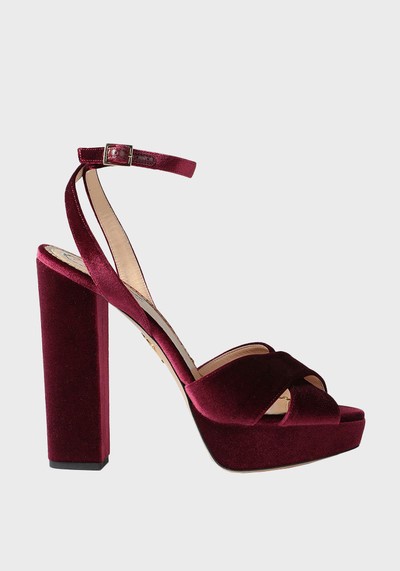 Velvet Platform Sandals from Charlotte Olympia