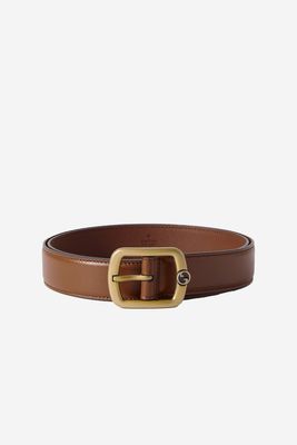 Belt With Rectangular Buckle  from Gucci