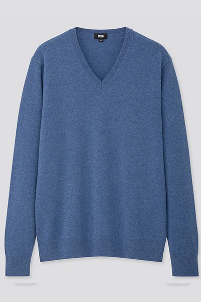 Cashmere V Neck Jumper from Uniqlo