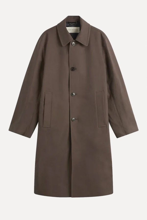Water Repellent Double Faced Cotton Coat from Dries Van Noten