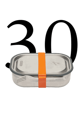 Stainless Steel Lunch Box Large from Maison Kitsuné