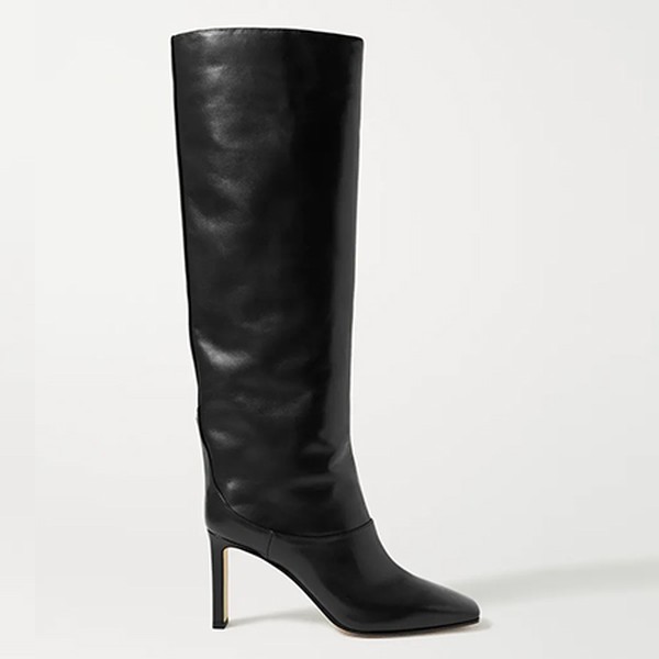 Mahesa 85 Leather Knee Boots from Jimmy Choo