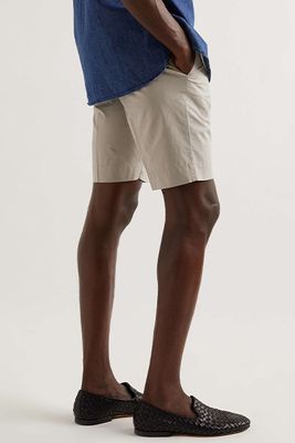 Slim-Fit Stretch-Cotton Poplin Bermuda Shorts from Incotex