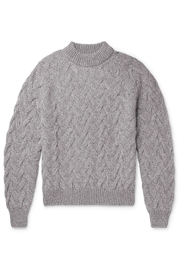 Cable Knit Baby Alpaca Blend Sweater from Séfr
