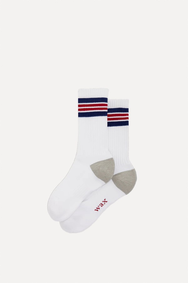 Thorpe Branded Stripe Socks from Wax London