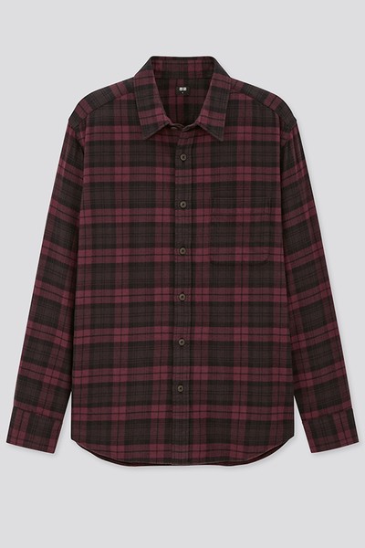 Flannel Regular Fit Checked Shirt from Uniqlo