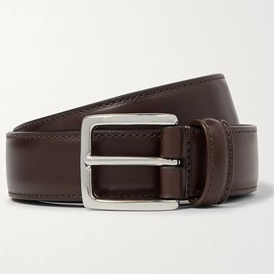 3cm Dark-Brown Leather Belt from Anderson's